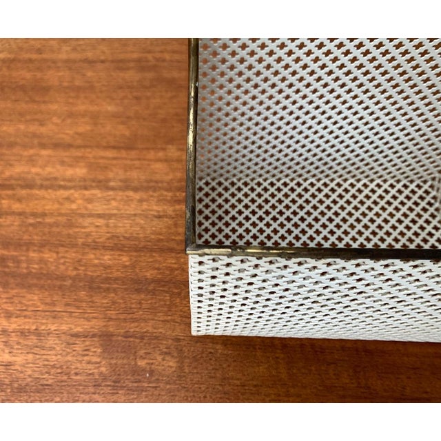 Mid-Century Perforated Metal Shelf, 1950s For Sale - Image 9 of 18
