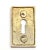Crafted with precision, this keyhole cover features a solid brass construction. The textured rectangle design adds a touch...