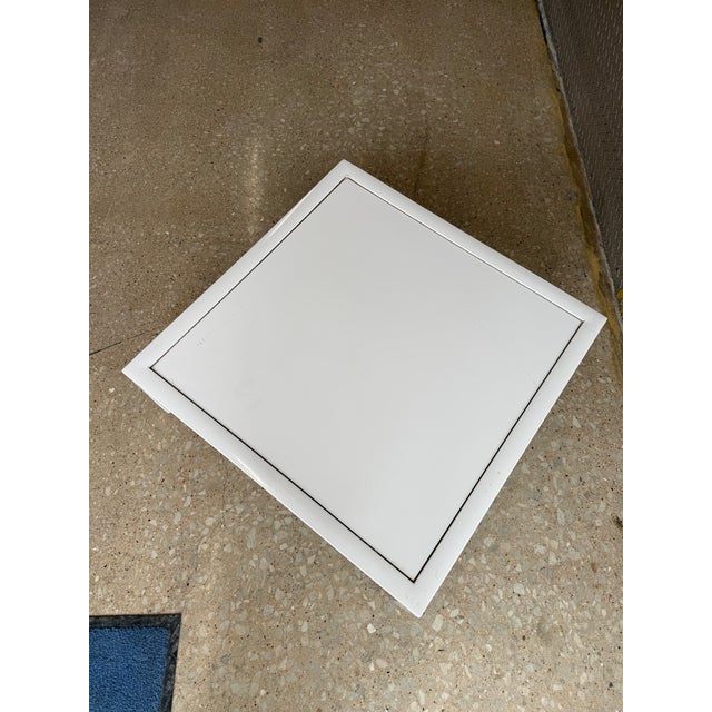 Modern Still 28" Square Side Table by Richard Frinier / Brown Jordan For Sale - Image 3 of 8