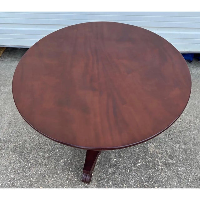 19th Century 19th Century English Regency Mahogany Center Table For Sale - Image 5 of 7