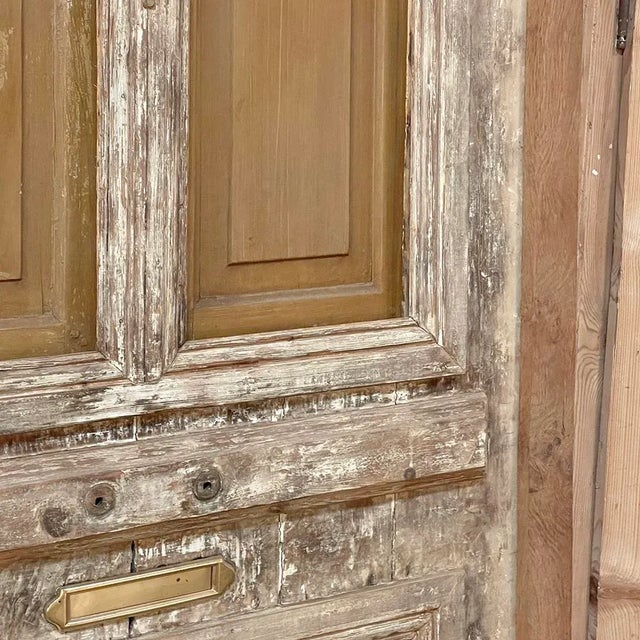 19th Century Exterior Door in Original Jam With Transom For Sale - Image 10 of 12