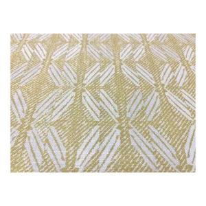 Lemon Yellow Ivory Geometric Abstract Outdoor Upholstery Fabric