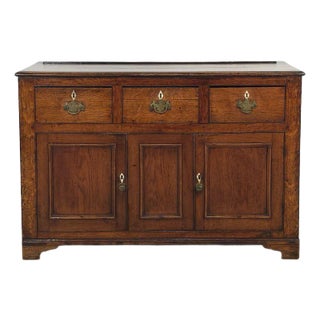Late Georgian Oak Sideboard/Cabinet, England Circa 1800 For Sale