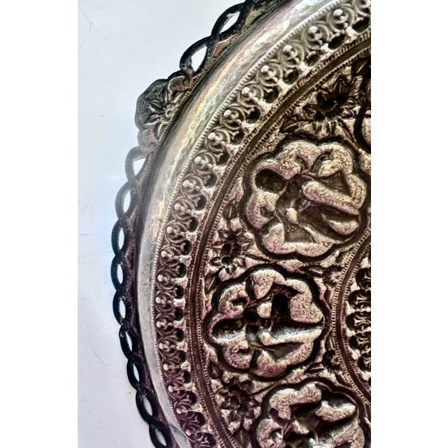 Late 19th Century Silver Salver Tray Probably Madras South India For Sale - Image 12 of 17
