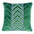 Contemporary Schumacher X Timothy Corrigan Florentine Velvet Pillow in Emerald For Sale