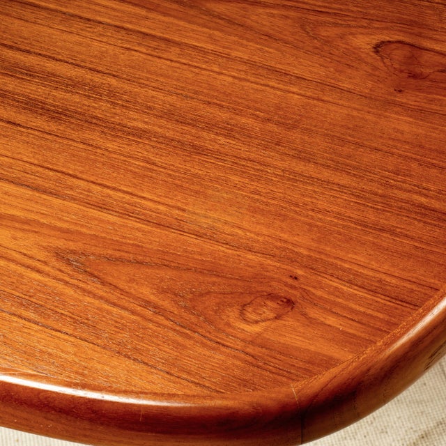 1980s Rasmus Danish Modern Teak Extension Dining Table 2 Leaves Denmark MCM 98.5" For Sale - Image 17 of 18