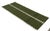 Handmade New Zealand Wool Dhurrie Runner, Olive Green and Cream Diamond Runner Rug- 4'x10' For Sale - Image 9 of 13