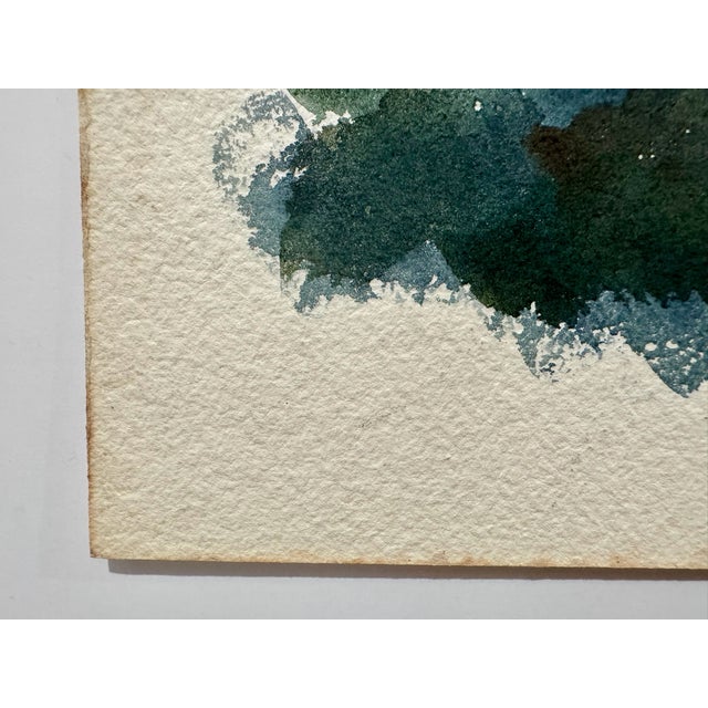 Henry Emil Salloch Original Watercolor on Paper Panoramic Sunset. For Sale - Image 4 of 6