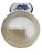 Staffordshire Antique Staffordshire English Blue and White Ironstone Lidded Cheese Dome For Sale - Image 4 of 7