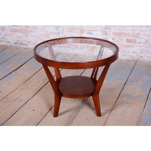 Art Deco Coffee Table in Oak by Koželka and Kropáček, Czech, 1940s For Sale - Image 8 of 14