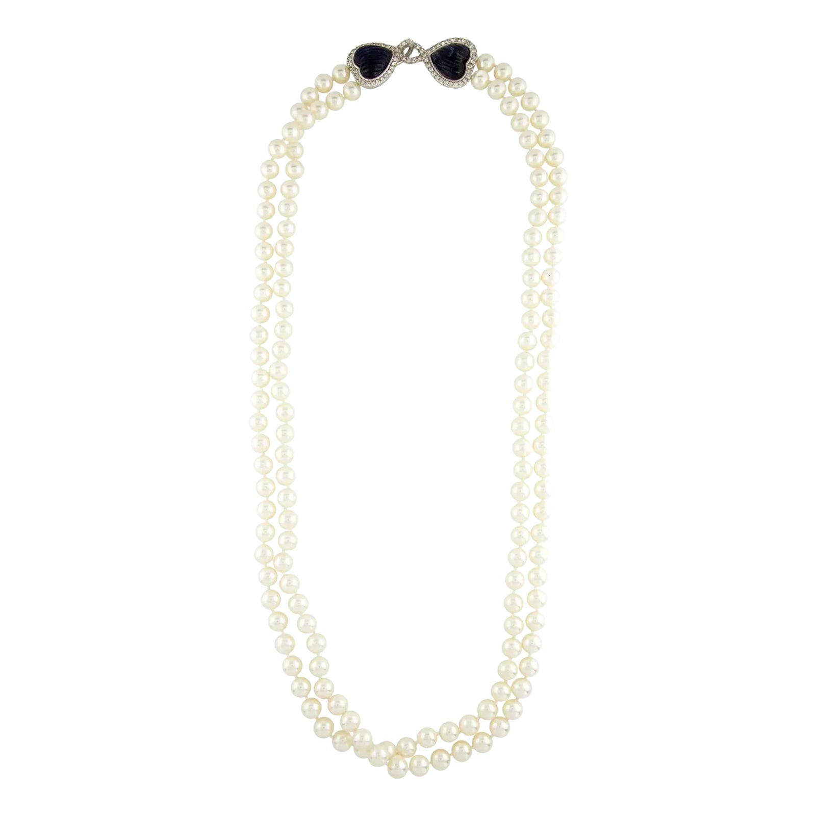 その他 jewelup 14K Gold 8.0-8.5mm Opera Japanese Akoya Pearl Tincup Necklace
