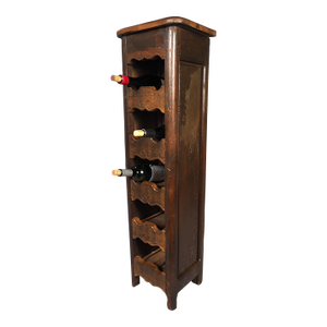 A Vintage 10-Bottle French Wine Carrier Made From Reclaimed Timber