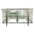Caracole Modern Acrylic and Sati Nickel Light Up Stop and Stare Sideboard For Sale