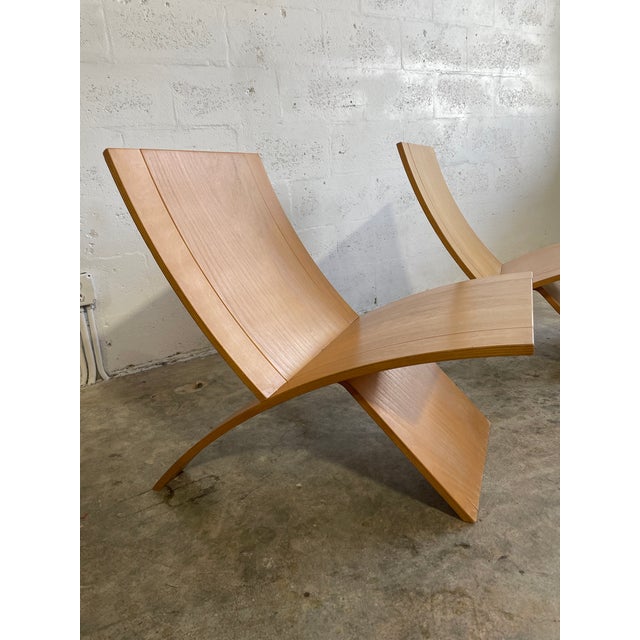Westnofa Furniture Pair Scandinavian Modern Jens Nielson "Laminex" Chairs by Westnofa For Sale - Image 4 of 9
