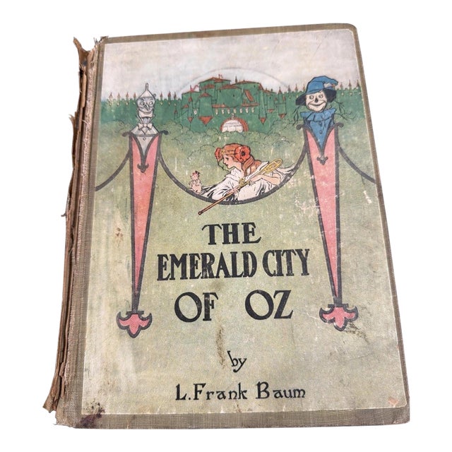 THE EMERALD CITY OF OZ Hardcover Book 1910 L Frank Baum John R Neill Reilly Lee For Sale