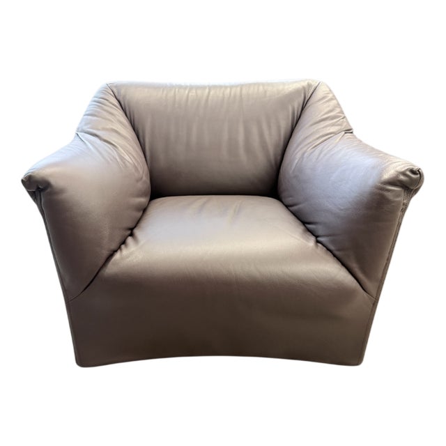 Tentazione Leather Chair by Mario Bellini for Cassina, 1970s For Sale