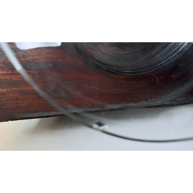 Vintage Postmodern Glass Punch Bowl Set With Frosted Accents, Handles, and Ladle - 10pcs For Sale - Image 13 of 16