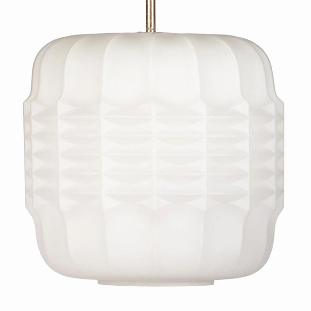 Vintage Lantern Glass Pendant, 1970s For Sale - Image 3 of 6