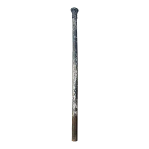 Antique Cast Iron Fluted Column With Acanthus Leaf Style Capital