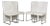 7400 Leather Chairs in White from Rolf Benz, Set of 4 For Sale