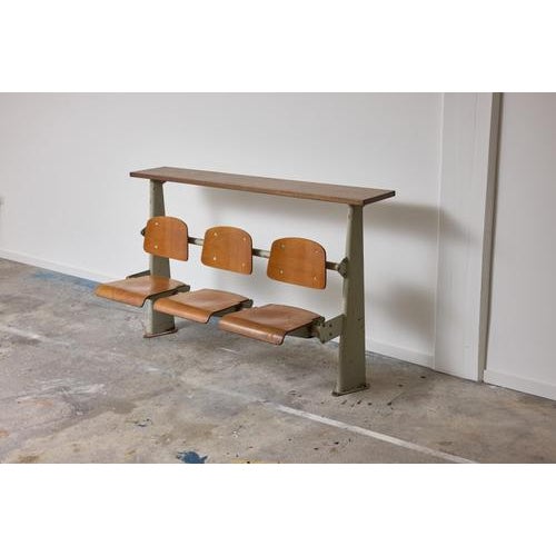 Amphitheatre Bench by Jean Prouvé, 1950, in Good conditions. Designed 1950 to 1959 I have official proof of authenticity...