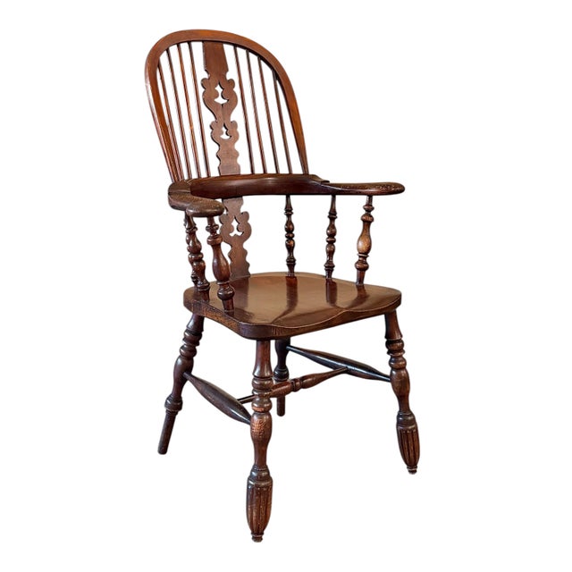 English Early 19th Century English Windsor Chair in Elm and Ash For Sale - Image 3 of 12