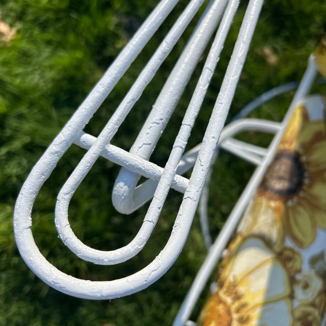 Mid-Century Modern Homecrest Patio Rocker- Vintage Flower Power, Attributed For Sale - Image 3 of 5