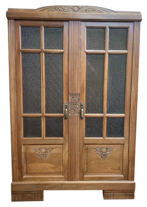Art Deco Showcase in Walnut
