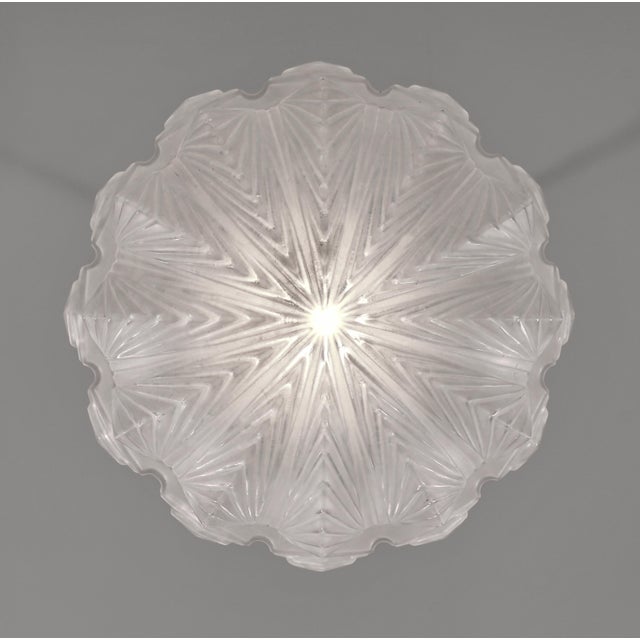 Large French Art Deco Pendant Light by Hettier & Vincent - 1930s For Sale - Image 11 of 16