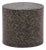 Outdoor Slate Gray Terrazzo Round Side Table For Sale