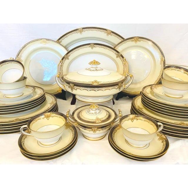 Mid-Century Modern Mid 20th Century Noritake Valiere #4981 Dinnerware, Made in Occupied Japan, Service for 12- 91 Pieces For Sale - Image 3 of 12