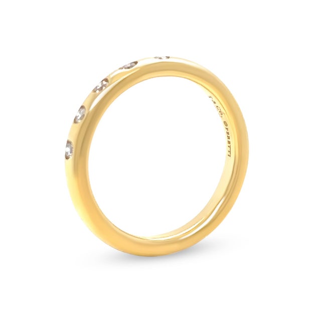 2020s Tiffany & Co. 18ct Yellow Gold Elsa Peretti Diamond Ring 0.10ct 3.88g, Size 4.75 For Sale - Image 5 of 7