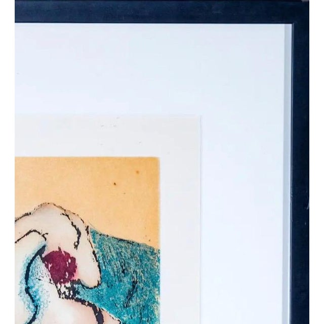 Paint Rare Signed 1973 Dorothea Tanning Surrealist Etching en Chair Et en Or, Limited Edition Abstract Nude Modernist Wall Art For Sale - Image 7 of 11