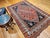 Textile Vintage Persian Qashqai Tribal Area Rug, Hand-Knotted Wool, Geometric Pattern, 5x7, Rust & Navy For Sale - Image 7 of 16