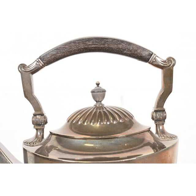 Tiffany & Co. Art Deco Silverplate Tea Kettle or Coffee Pot With Boiler For Sale - Image 9 of 16