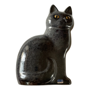 1970s Mid-Century Modern Lisa Larson Murre Midi Moonlight Cat
