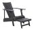 Contemporary Merlin Adirondack Chair - Dark Slate Gray For Sale - Image 3 of 12