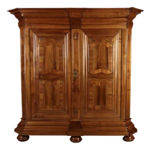 Large Antique Baroque Cabinet in Walnut, 1750
