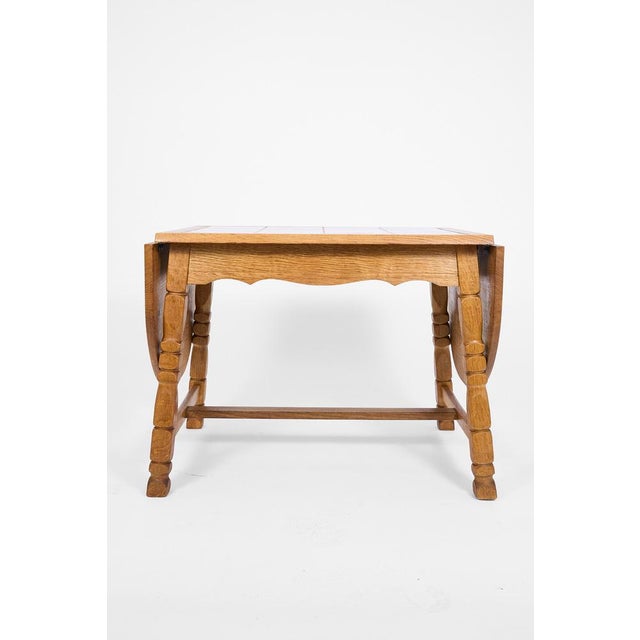 Scandinavian Oak Coffee Table with Ceramic Tile Top, 1950s For Sale - Image 17 of 17