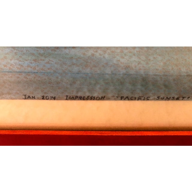Sky Blue Signed Contemporary Marin County Seascape, by S K Farnsworth For Sale - Image 8 of 10