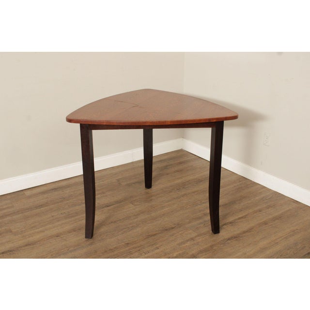 Custom Quality Modern Guitar Pick Oak Counter Height Dining Table For Sale - Image 9 of 18