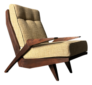 Mid-Century Brazilian Modernist Lounge or Easy Chair by Acacia Gil Borsoi, 1950s