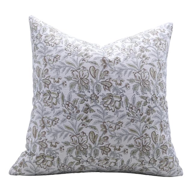 Fabdivine Indian Block Print Cushion Cover 24x24 Inch Duck Canvas-Kudrat For Sale