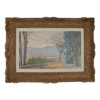 Caron, A View from the Chateau Vinsobres, Painting, Framed For Sale