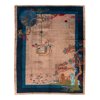 Antique Chinese Art Deco Rug no. 10935 For Sale