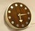 Howard Miller 1970s Howard Miller Wall Clock Designed by Arthur Umanoff Zebra Wood & Chrome For Sale - Image 4 of 12
