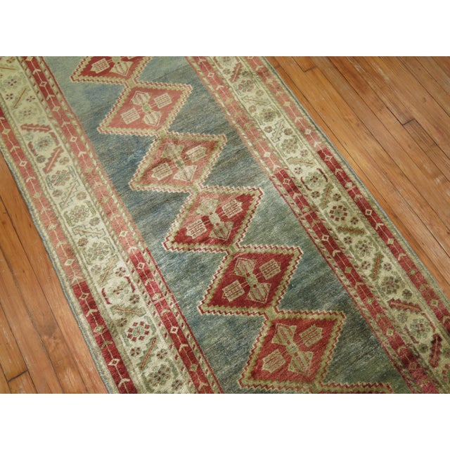 Textile Antique Zabihi Collection Persian Malayer Runner - 3'2" x 15'4" For Sale - Image 7 of 8