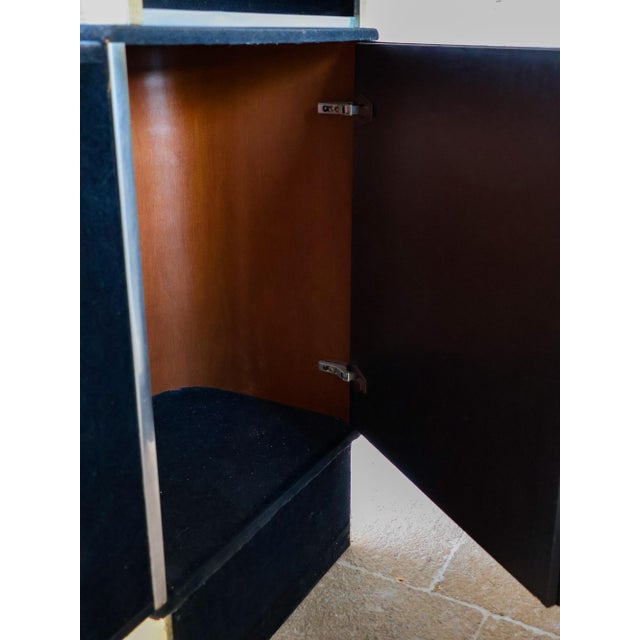 1980s Brass and Chrome Bar, 1980s, Set of 2 For Sale - Image 5 of 14