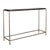 Modern Ovard Minimalist Metal Console Table For Sale - Image 3 of 5