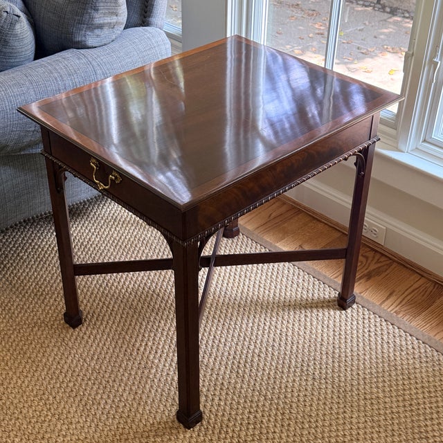 Stickley Chinese Chippendale Side Table For Sale - Image 9 of 9
